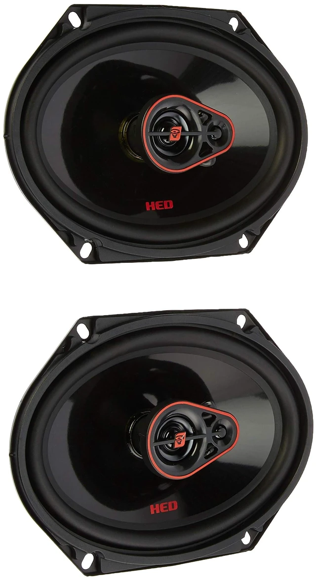 Main image of CERWIN-VEGA! HED Series 6x8 3-Way Coaxial Car Speakers, 4, 60W RMS, Premium Car Speaker System, Enhanced with Stamped Steel Frame & Graphite Cone, PEI Dome Tweeter for Superior Sound H7683