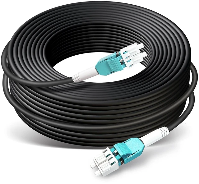 Main image of 65ft/20m OD-5mm Industrial TPU OM3 Fiber LC Outdoor Armored Fiber Cable