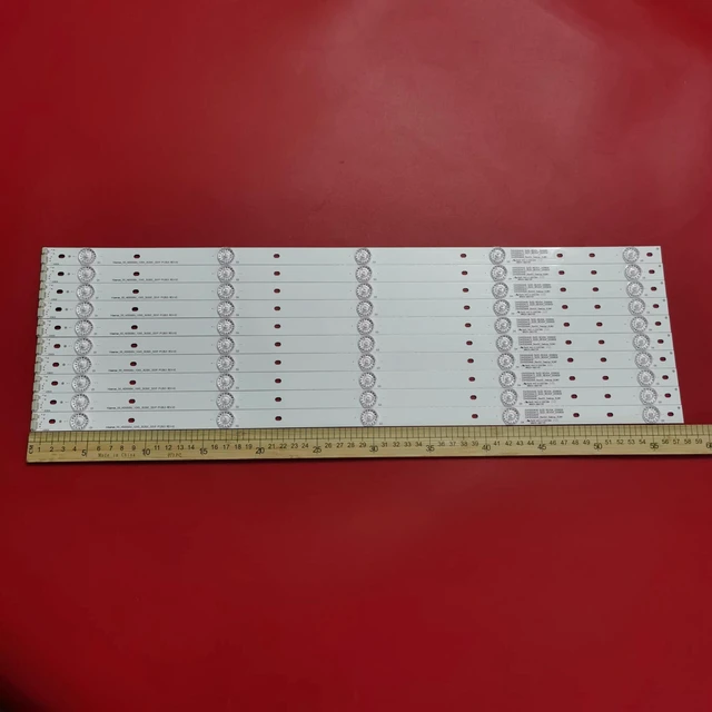 Alt view image 4 of 4 - XIMAIACC 10 Pieces LED Backlight Strips for Insignia 55''TV NS-55D510NA17 SVH550AC3 SVH550AH9 55H5C 55H6B LC-55LB481U LC-55LB481C HD550DF-B52 HD550DU-B31 LED55K1800 LED55EC290N