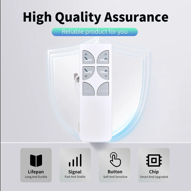 Alt view image 3 of 5 - Replacement Remote Control for Serta Motion Esssentials 2 II Adjustable Bed