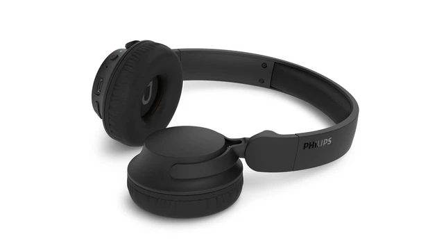 Alt view image 2 of 5 - Philips TAH4000 Wireless On-Ear Bluetooth Headphones, 70H Playtime, Dynamic Bass - Black