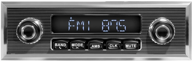 Main image of Retro Style Classic Car Radio - ABSOSO Bluetooth Single Din Vintage Stereo