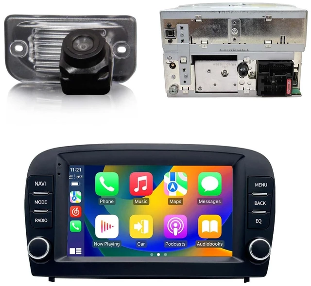 Main image of 7 inch AHD GPS Sat NAV Navigation Navigator Canbus Car Radio Player Stereo CarPlay Android + Rear View Camera Compatible with Mercedes-Benz SL R230 SL55AMG SL63AMG SL65AMG SL280 SL300 SL350 SL500