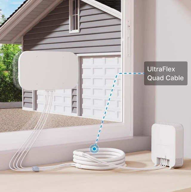 Alt view image 3 of 5 - Waveform UltraFlex-Quad: Low-Loss Quad-195 Extension Cable, 10 ft