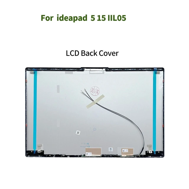 Alt view image 2 of 5 - New Replacement LCD Back Cover Front Bezel Hinges Hinge Caps with 6 Screws for Lenovo IdeaPad 5 15IIL05 15ITL05 15ARE05 81YK 81YQ 5CB0X56524 5CB0X56072 5CB0Z31048 5B30S18942 5CB0X56071 (Silver)