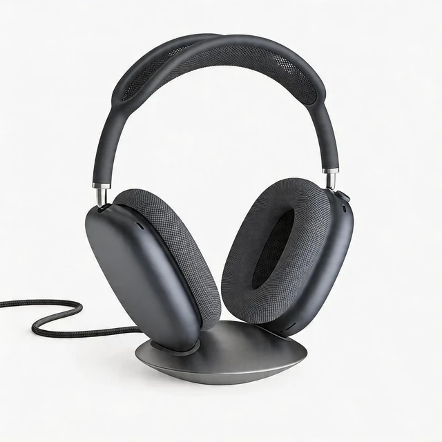 Main image of ELECOGO All-Aluminum Headphone Stand with Charging Dock, Gray