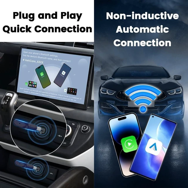 Alt view image 3 of 5 - Carlinkit Mini Ultra 1 Wireless CarPlay & Android Auto Dongle