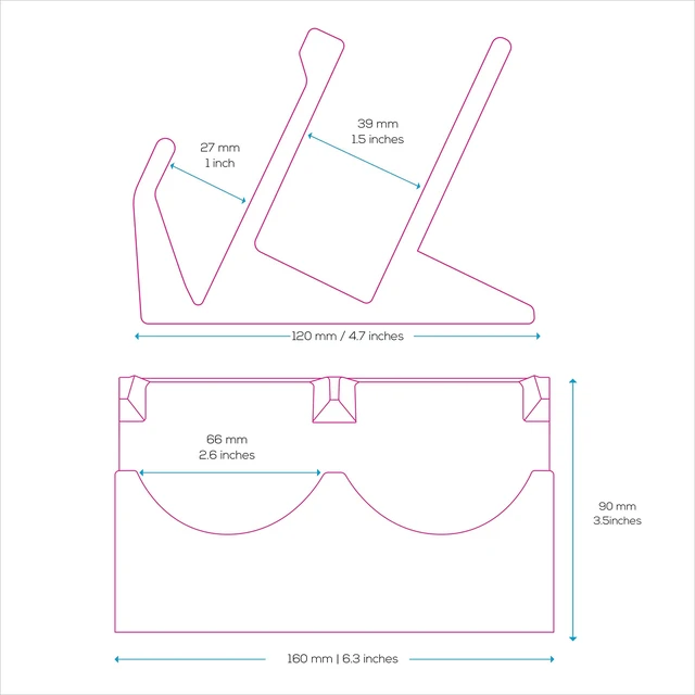 Alt view image 2 of 5 - BRAINWAVZ Desktop Keyboard & Dual PC Mouse Stand Holder, Suitable for Small Or Large Keyboards, Gaming & Office Mice - Organize Your Work Or Game Space and Keep it Clutter-Free (DK03)