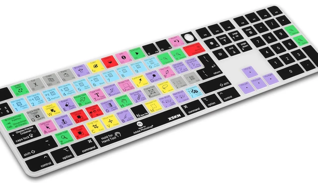 Alt view image 3 of 5 - XSKN Photoshop Shortcut Keyboard Cover for Mac Studio Magic Keyboard with Touch ID and Numeric Keypad A2520