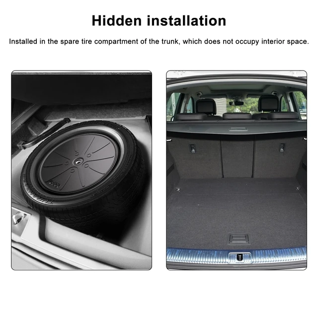 Alt view image 3 of 5 - EagleNav 1200W Powered 12" Car Subwoofer Plug & Play