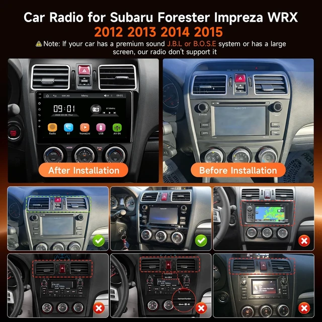 Alt view image 2 of 5 - Linux Radio for Subaru Impreza 2015 2016 Forester 2016-2018 WRX 2016-2021