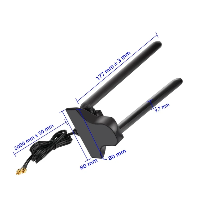 Alt view image 4 of 5 - Bingfu WiFi 7 6E Tri-Band 2.4GHz 5GHz 6GHz Antenna with Plug-in Connector Compatible with Part of ASUS ProArt ROG Strix TUF Maximus Prime ROG Crosshair Gaming Motherboard