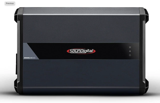 Main image of SounDigital Car & Motorcycle Amplifier, 8000 Watts RMS, 1 Ohm, 1 Channel, High Efficiency
