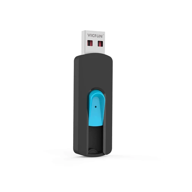 Alt view image 2 of 2 - VICFUN 10 Pack 1GB USB Flash Drives USB 2.0 Flash Drive Slide Retractable USB Memory Stick 1GB, Cyan