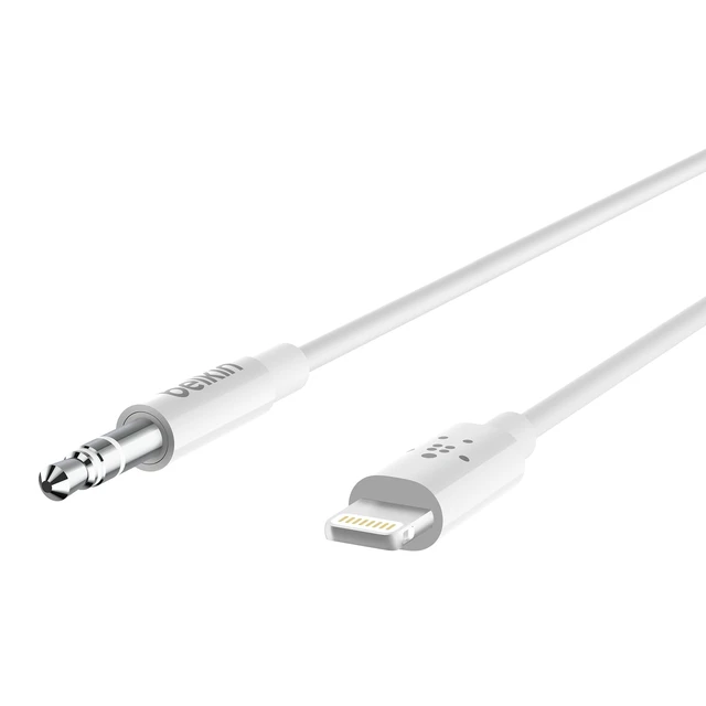 Alt view image 2 of 5 - Belkin AV10172bt03-WHT 3.5mm Audio Cable With Lightning Connector, White