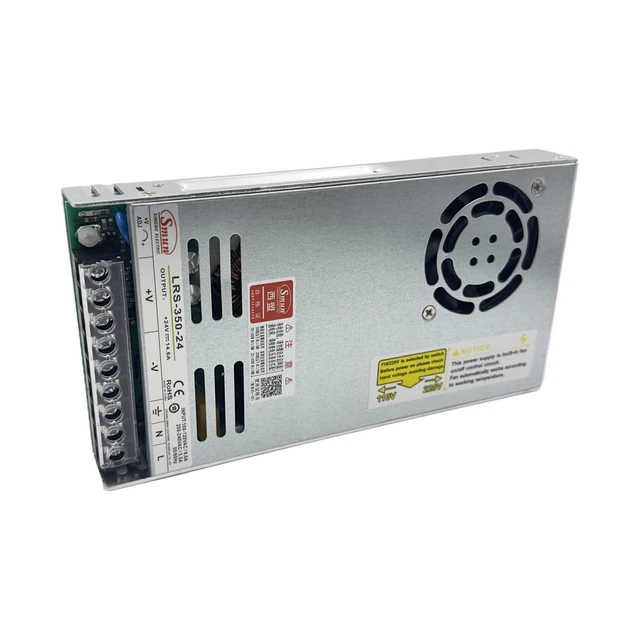 Alt view image 4 of 5 - LRS-350-24 350.4W 24V 14.6A High-Efficiency Switching Power Supply (Safety Standards IEC 60335/EN 61558) Ideal for Household Appliances, Industrial Control, LED Lighting and Automation Equipment