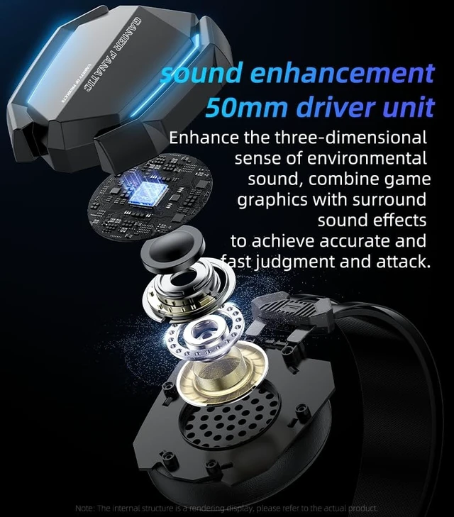 Alt view image 4 of 5 - GAMER FANATIC Gaming Headset, Wired, 3D Surround Sound, RGB Light
