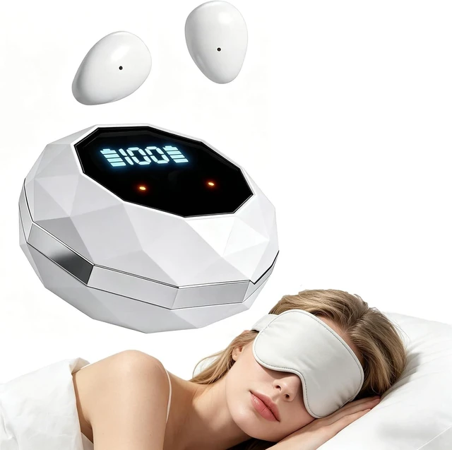 Main image of goazzzl Sleep Earbuds for Side Sleepers,Mini Invisible Wireless Earbuds for Small Ear Canals,Bluetooth 5.4, 40H Battery,Noise Blocking,Waterproof,LED Power Display,Tiny Earbuds for Work,SleepWh