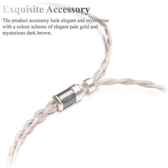 Alt view image 3 of 5 - FSIjiangyi 6N Single Crystal Copper IEM Cable for Sennheiser IE900 IE600 IE300 IE200 4.4mm Balanced Hi-Fi Earphone Audio Upgrade Cable (4.4mm Plug)