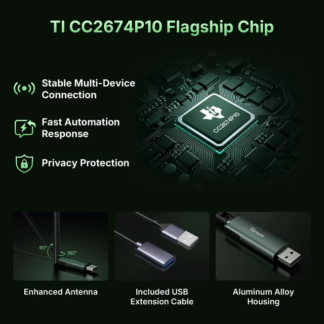 Alt view image 4 of 5 - SONOFF Zigbee USB Dongle Plus CC2674P10(Dongle-PP10)