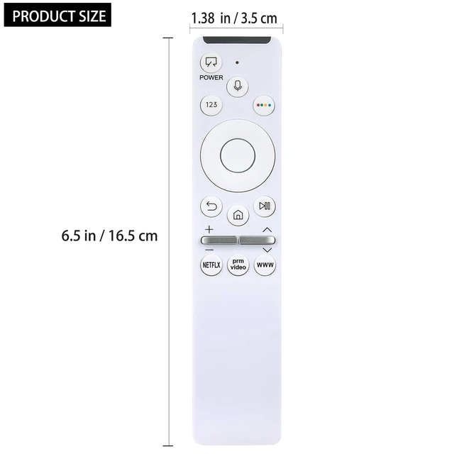 Alt view image 3 of 5 - Allimity BN59-01330M Replacement Voice Remote Replacement for Samsung QLED 4K Smart TV QA32LS03TB QA55LS03TA QA65LS03TA QA75LS03TA QA32LS03TBW QA65LS03T QA43LS03TA QA50LS03TAW QA55LS03TAW QA65LS
