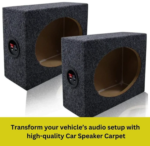 Alt view image 2 of 5 - SAVUK Speaker Box Carpet Car Sub Woofer Trunk Liner Felt Black Fabric for RV, Boat, Truck, Automotive Interior, Marine, Home Floor (36" x 78" Anthracite)