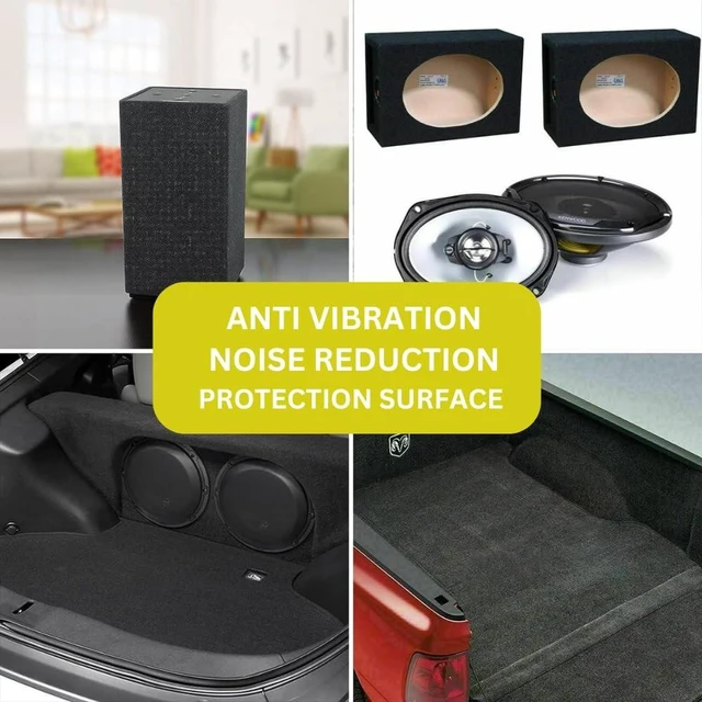 Alt view image 4 of 5 - SAVUK Speaker Box Carpet Car Sub Woofer Trunk Liner Felt Black Fabric for RV, Boat, Truck, Automotive Interior, Marine, Home Floor (36" x 78" Anthracite)