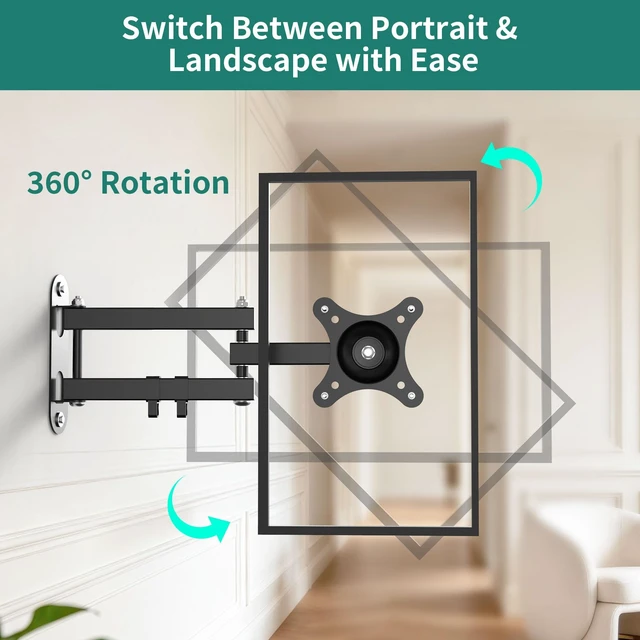 Alt view image 3 of 5 - HomeMount Show 15/21 Wall Mount Fits 10-32" Smart Displays & Monitors