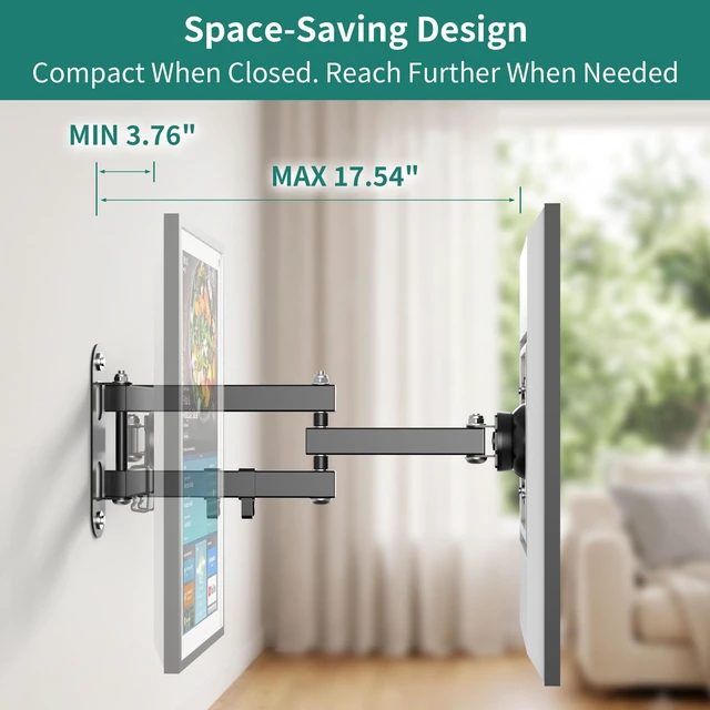 Alt view image 5 of 5 - HomeMount Show 15/21 Wall Mount Fits 10-32" Smart Displays & Monitors