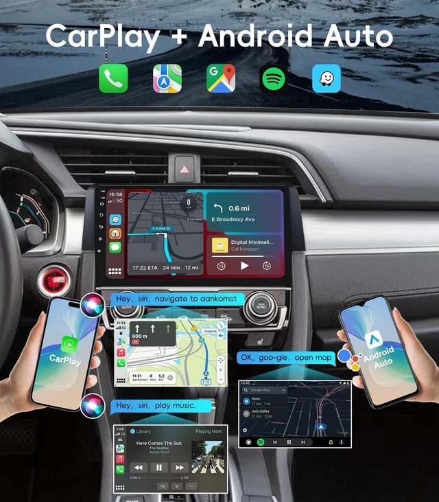 Alt view image 3 of 5 - 4G+64GB Android 13 Car Radio Stereo for Honda Civic 2016-2021