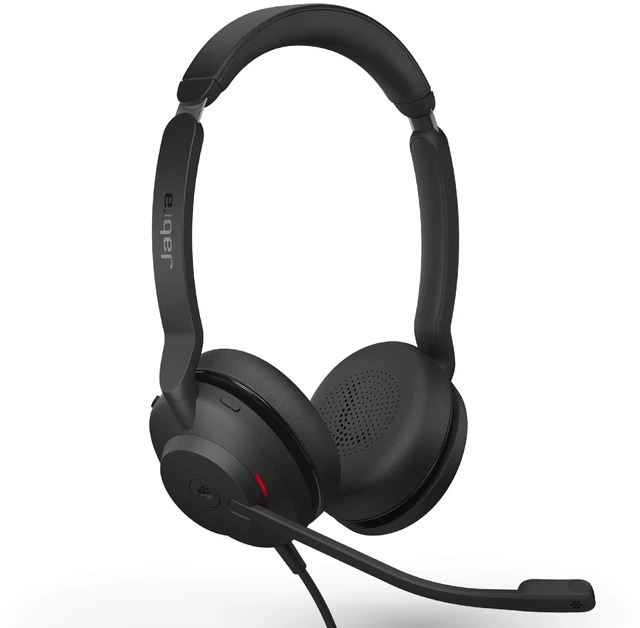 Main image of Jabra Evolve2 30 MS Wired Headset, USB-A, Stereo, Black Lightweight, Portable Telephone Headset with 2 Built-in Microphones Work Headset with Superior Audio and Reliable Comfort