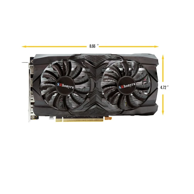 Alt view image 2 of 5 - SRhonyra RX 5600 XT 6GB Graphics Card GDDR6
