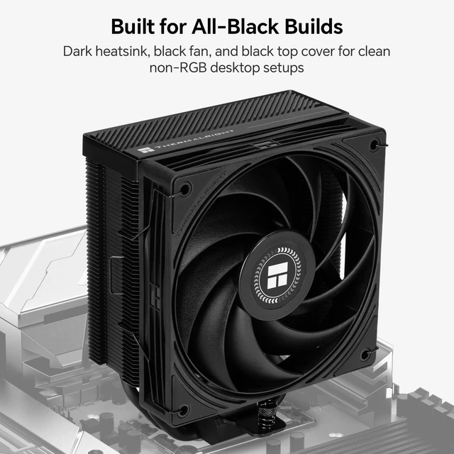 Alt view image 2 of 5 - TR Assassin X120-A Dark CPU Air Cooler All-Black, 2400RPM Fan