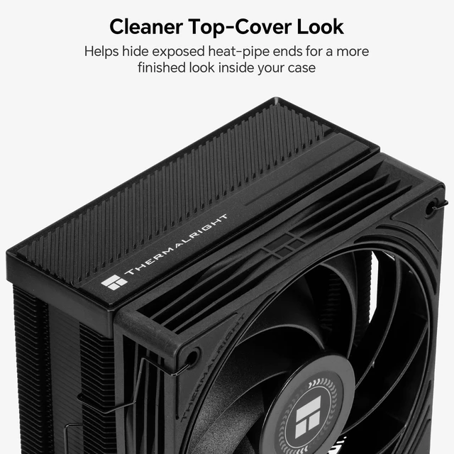 Alt view image 3 of 5 - TR Assassin X120-A Dark CPU Air Cooler All-Black, 2400RPM Fan