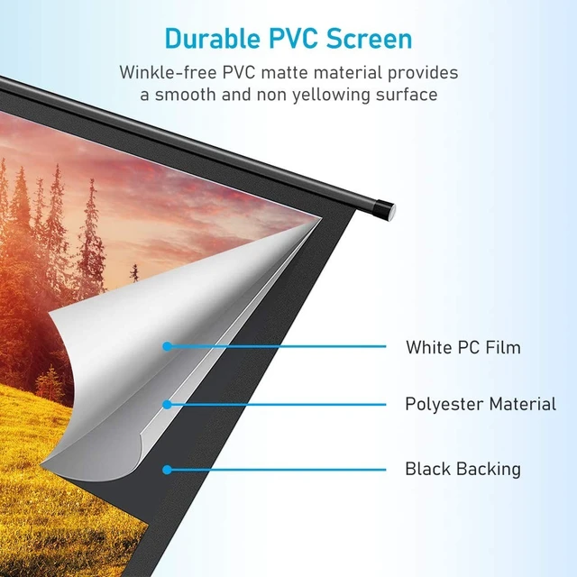 Alt view image 5 of 5 - Auto Motorized Projector Screen w/Remote Control, 120 inch 4:3, Silver