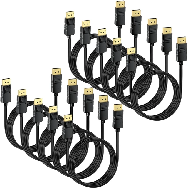 Main image of DisplayPort Cable 10FT 10-Pack,10 FT DP Display Port Cord 4K@60Hz, 2K@165Hz