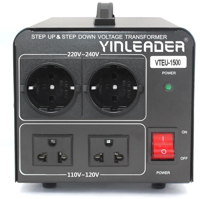 Main image of Yinleader 110V to 220V EU Voltage Converter Transformer Step Up/Down