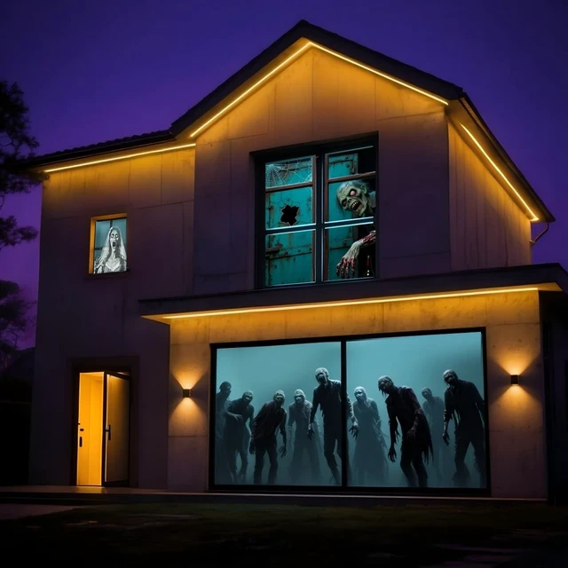 Alt view image 2 of 5 - FUMODE Holographic Rear Projection Screen, 120", White, Double Sided