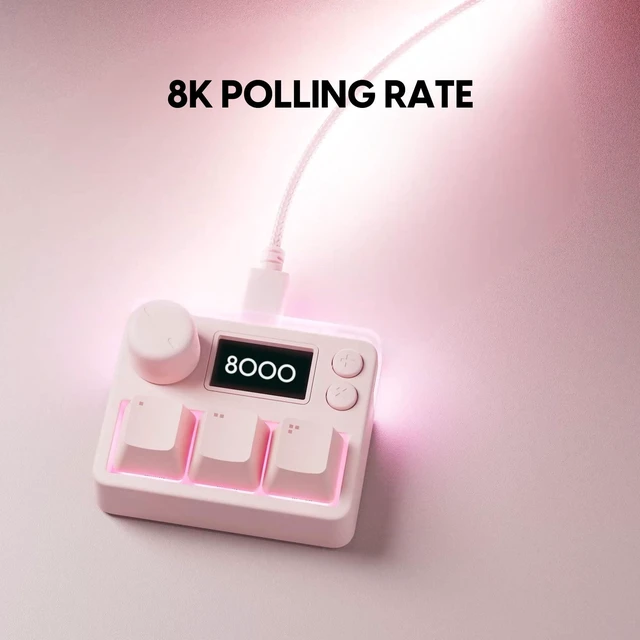 Alt view image 4 of 5 - Pulsar Gaming Gears Pulsar Lab XPAD Mini 3-Key OSU Gaming Keypad, Pink