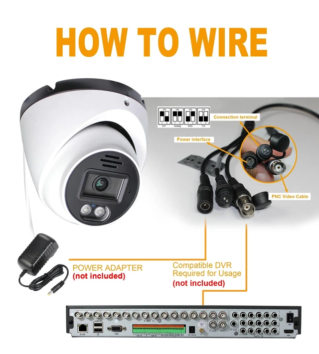 Alt view image 3 of 5 - SINIS 4K Analog Security Turret Camera Outdoor with 100FT IR Night Vision