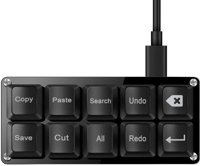 Main image of Mini 10-Key Copy Paste Programmable Keyboard Hotswappable Mechanical Switch