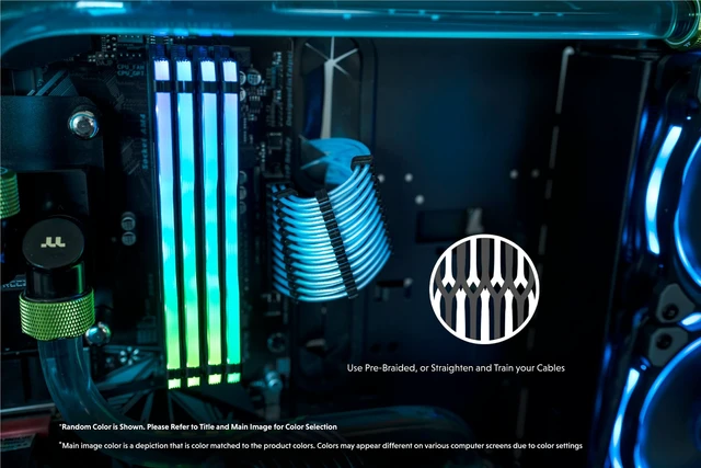 Alt view image 4 of 5 - LINKUP ATX 24-Pin PSU Extension Cable ^^ 30cm, Blue