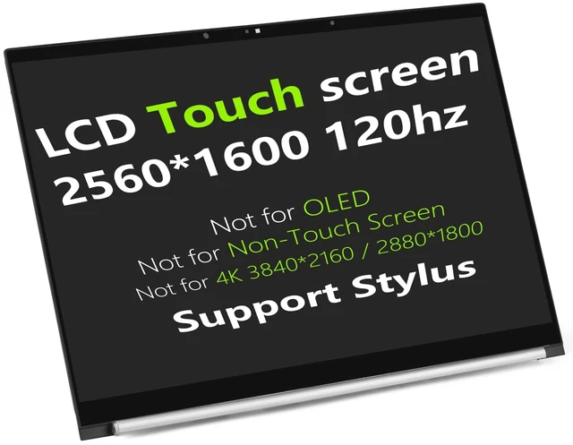 Main image of Screen Replacement for HP Envy 16-H N13379-001 16-H1023DX 16-H1000 16-H1053DX 16-H1055CL 16-H0055CL 16-H1047NR 16-H1059NR 16-H0011NR 16-H000 16-H0000 LCD Touch Assembly +Bezel 16" 2560x1600 120HZ IPS
