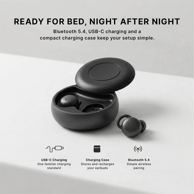 Alt view image 5 of 5 - Vionb Hush Small Invisible Earbuds, Mini Sleep Earbuds for Side Sleepers