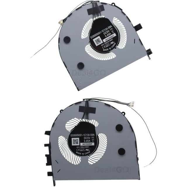 Alt view image 2 of 5 - Deal4GO CPU GPU Graphics Cooling Fan 5H40Y67587 5H40Y67588 Replacement for Lenovo ThinkPad P1 Gen 3, X1 Extreme Gen 3