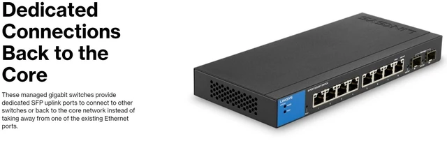 Alt view image 2 of 5 - 48-Port Managed Gigabit Ethernet Switch with 4 10G SFP+ Uplinks LGS352C