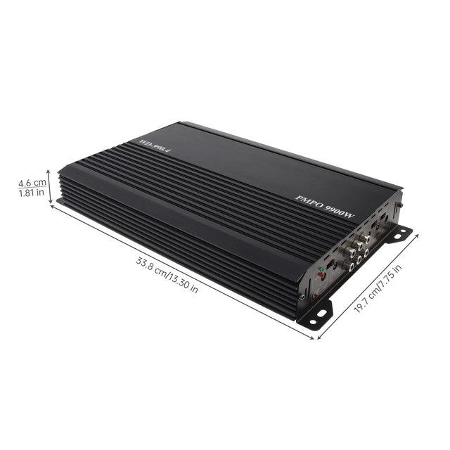 Alt view image 2 of 5 - DriSentri 4-Channel Car Amplifier, 4 Channel Aluminum Power Car Audio Subwoofer Amplifier, Low Distortion Full Range Bridged Stereo Amp with Adjustable HPF LPF Crossover & Bass Boost