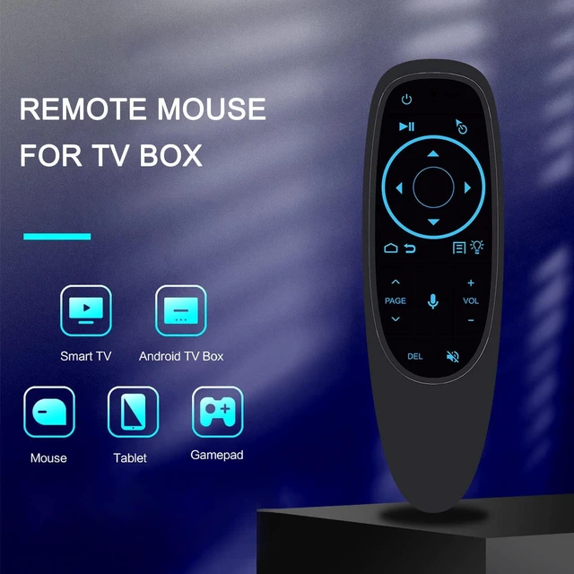 Alt view image 5 of 5 - Air Mouse for Android TV Box, Smart Voice Remote Control, 2.4G and Bluetooth 5.0 Two Modes, for TV Protector Computer, Plug and Play(G10S PRO BT)