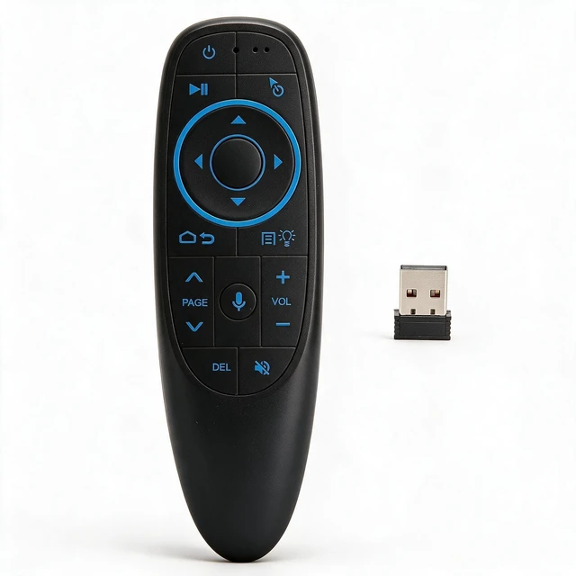 Main image of Air Mouse for Android TV Box, Smart Voice Remote Control, 2.4G and Bluetooth 5.0 Two Modes, for TV Protector Computer, Plug and Play(G10S PRO BT)