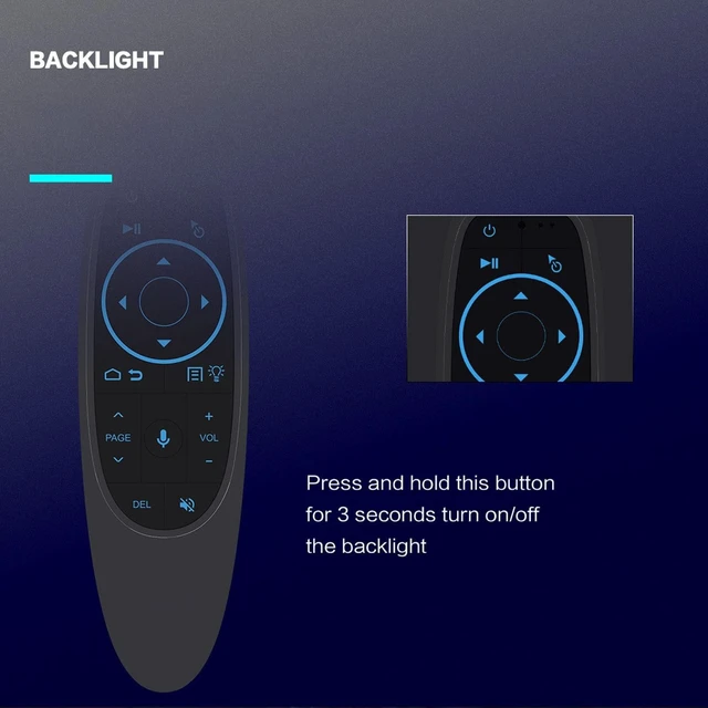 Alt view image 3 of 5 - Air Mouse for Android TV Box, Smart Voice Remote Control, 2.4G and Bluetooth 5.0 Two Modes, for TV Protector Computer, Plug and Play(G10S PRO BT)